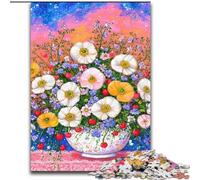 Puzzle 1000 piècesArt Floral pour Adultes et Adolescents, Cadeau d'anniversaire idéal pour Un Moment de détente à la Maison, décoration Murale pour Les 14 Ans et Plus 26x38cm