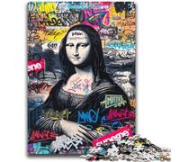 Puzzle 1000 piècesMona Lisa est drôle pour Adolescents, idéal comme Cadeau pour Toute la Famille (38x52cm)