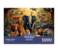 Puzzle 1000 Piezas Animales de la Selva, Desafío, Juguete Entretenimento Multicolor ElefanteRegalo, Diversión Para Adultos Y Niños 70x50cm/1000pcs