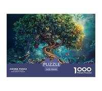 Puzzle 1000 Piezas Árbol de la VidaJuego Educativo Pasatiempo Creativo MariposaRegalo, Diversión Para Adultos Y Niños Mayores 70x50cm/1000pcs