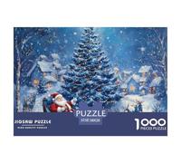 Puzzle 1000 Piezas Árbol de NavidadJuego Educativo Entretenimento Multicolor Santa Claus Regalo, Diversión Para Adultos Y Niños 38x26cm/1000pcs