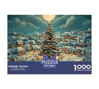 Puzzle 1000 Piezas Árbol de NavidadJuego Educativo Pasatiempo Creativo Christmas Eve Juego Familiar Regalo Para Adultos Y Niños Mayores 38x26cm/1000pcs
