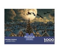 Puzzle 1000 Piezas Árbol de NavidadJuego Educativo Pasatiempo Creativo Santa Claus Regalo, Diversión Juguete Colorido Para Niños De 8 A 12 Años 38x26cm/1000pcs