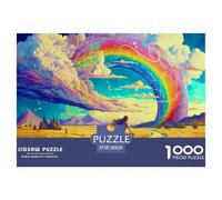 Puzzle 1000 Piezas ArcoírisSpirit Juego Educativo Entretenimento Multicolor Rural Scenery Regalo Creativo Para La Relajación Para Adultos Y Niños Mayores 38x26cm/1000pcs