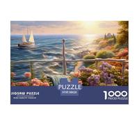 Puzzle 1000 Piezas Atardecer Sobre el puertoJuego Educativo Entretenimento Multicolor Beautiful Town Regalo Creativo Para La Relajación Para Adultos Y Niños Mayores 38x26cm/1000pcs