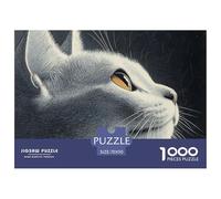 Puzzle 1000 Piezas Azul rusoJuego Educativo Entretenimento Multicolor Pet GatoRegalo Creativo Para La Relajación Para Adultos Y Niños 70x50cm/1000pcs