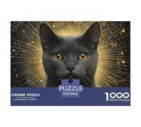 Puzzle 1000 Piezas Azul rusoJuego Educativo Entretenimento Multicolor Pet GatoRegalo Creativo Para La Relajación Clásicos Para Adultos Y Niños A Partir De 12 Años Puzzle 38x26cm/1000pcs