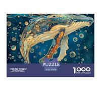 Puzzle 1000 Piezas BalenaJuego Educativo Pasatiempo Creativo Marine AnimalesRegalo, Diversión Clásicos Para Adultos Y Niños A Partir De 12 Años Puzzle 70x50cm/1000pcs