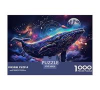 Puzzle 1000 Piezas ballena estrellada, Desafío, Juguete Entretenimento Multicolor Wonderful Animals Juego Familiar Regalo Juguete Colorido Para Niños De 8 A 12 Años 38x26cm/1000pcs