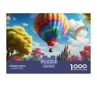 Puzzle 1000 Piezas Balón de Aire calienteJuego Educativo Entretenimento Multicolor Dreamy País de Las MaravillasJuego Familiar Regalo Juguete Colorido Para Niños De 8 A 12 Años 70x50cm/1000pcs