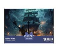 Puzzle 1000 Piezas Barco pirataJuego Educativo Entretenimento Multicolor Ghost Ship Regalo Creativo Para La Relajación Para Adultos Y Niños Mayores De 12 Años 38x26cm/1000pcs