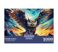 Puzzle 1000 Piezas búhoJuego Educativo Pasatiempo Creativo High Mountain Top Regalo Creativo Para La Relajación Para Adultos Y Niños 38x26cm/1000pcs