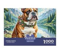 Puzzle 1000 Piezas BullperroTerrier, Desafío, Juguete Entretenimento Multicolor Animales lindosJuego Familiar Regalo Clásicos Para Adultos Y Niños A Partir De 12 Años Puzzle 70x50cm/1000pcs