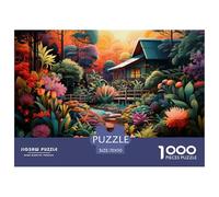 Puzzle 1000 Piezas Cabaña JungleJuego Educativo Entretenimento Multicolor Strange Flower Clusters Regalo Creativo Para La Relajación Clásicos Para Adultos Y Niños A Partir De 12 Años 70x50cm