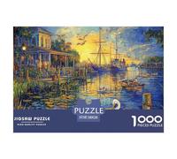 Puzzle 1000 Piezas Canal de ÁmsterdamJuego Educativo Pasatiempo Creativo Port City Regalo, Diversión Clásicos Para Adultos Y Niños A Partir De 12 Años Puzzle 38x26cm/1000pcs