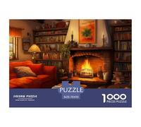 Puzzle 1000 Piezas CASA acogedoraJuego Educativo Entretenimento Multicolor Fireplace Juego Familiar Regalo Clásicos Para Adultos Y Niños A Partir De 12 Años Puzzle 70x50cm/1000pcs