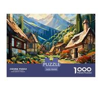 Puzzle 1000 Piezas CASA de Campo Mountain VillageJuego Educativo Entretenimento Multicolor IlustraciónJuego Familiar Regalo Clásicos Para Adultos Y Niños A Partir De 12 Años Puzzle 70x50cm/1000pcs