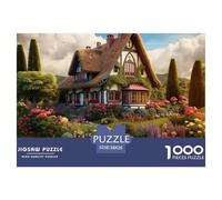Puzzle 1000 Piezas CASA de Campo Mountain VillageJuego Educativo Entretenimento Multicolor Magic CastilloRegalo Creativo Para La Relajación Juguete Colorido Para Niños De 8 A 12 Años 38x26cm/1000pcs