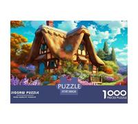 Puzzle 1000 Piezas CASA de Campo Mountain VillageJuego Educativo Pasatiempo Creativo Lavender Regalo Creativo Para La Relajación Clásicos Para Adultos Y Niños A Partir De 12 Años 38x26cm