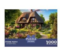 Puzzle 1000 Piezas CASA rústicaJuego Educativo Entretenimento Multicolor Rural Scenery Juego Familiar Regalo Para Adultos Y Niños Mayores 38x26cm/1000pcs