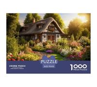 Puzzle 1000 Piezas CASA rústicaJuego Educativo Pasatiempo Creativo Rural Scenery Regalo Creativo Para La Relajación Juguete Colorido Para Niños De 8 A 12 Años 70x50cm/1000pcs