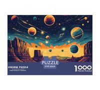 Puzzle 1000 Piezas Cielo cósmico estrelladoJuego Educativo Entretenimento Multicolor Desert PlanetaRegalo, Diversión Para Adultos Y Niños Mayores De 12 Años 38x26cm/1000pcs