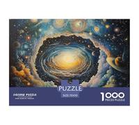 Puzzle 1000 Piezas Cielo cósmico estrelladoJuego Educativo Pasatiempo Creativo Planetary Black Hole Regalo, Diversión Clásicos Para Adultos Y Niños A Partir De 12 Años Puzzle 70x50cm/1000pcs