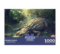 Puzzle 1000 Piezas cocodrilo, Desafío, Juguete Entretenimento Multicolor Marsh Animals Juego Familiar Regalo Clásicos Para Adultos Y Niños A Partir De 12 Años Puzzle 38x26cm/1000pcs