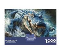 Puzzle 1000 Piezas cocodrilo, Desafío, Juguete Entretenimento Multicolor Marsh Animals Regalo Creativo Para La Relajación Juguete Colorido Para Niños De 8 A 12 Años 38x26cm/1000pcs