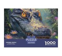 Puzzle 1000 Piezas cocodrilo, Desafío, Juguete Entretenimento Multicolor Marsh Animals Regalo, Diversión Para Adultos Y Niños Mayores De 12 Años 70x50cm/1000pcs