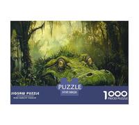 Puzzle 1000 Piezas cocodrilo, Desafío, Juguete Entretenimento Multicolor Tropical Rain Forest Regalo Creativo Para La Relajación Juguete Colorido Para Niños De 8 A 12 Años 38x26cm/1000pcs