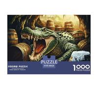 Puzzle 1000 Piezas cocodriloJuego Educativo Entretenimento Multicolor Beer Keg Juego Familiar Regalo Para Adultos Y Niños Mayores De 12 Años 38x26cm/1000pcs