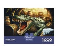 Puzzle 1000 Piezas cocodriloJuego Educativo Entretenimento Multicolor Beer Keg Regalo Creativo Para La Relajación Clásicos Para Adultos Y Niños A Partir De 12 Años Puzzle 70x50cm/1000pcs