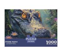 Puzzle 1000 Piezas cocodriloJuego Educativo Entretenimento Multicolor Marsh Animals Regalo Creativo Para La Relajación Para Adultos Y Niños 38x26cm/1000pcs