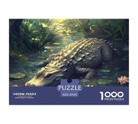 Puzzle 1000 Piezas cocodriloJuego Educativo Pasatiempo Creativo Marsh Animals Regalo Creativo Para La Relajación Clásicos Para Adultos Y Niños A Partir De 12 Años Puzzle 70x50cm/1000pcs
