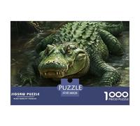 Puzzle 1000 Piezas cocodriloJuego Educativo Pasatiempo Creativo Marsh Animals Regalo, Diversión Juguete Colorido Para Niños De 8 A 12 Años 38x26cm/1000pcs