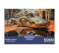 Puzzle 1000 Piezas cocodriloJuego Educativo Pasatiempo Creativo Marsh Animals Regalo, Diversión Para Adultos Y Niños 38x26cm/1000pcs