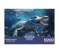 Puzzle 1000 Piezas cocodriloJuego Educativo Pasatiempo Creativo Underwater World Juego Familiar Regalo Para Adultos Y Niños 38x26cm/1000pcs