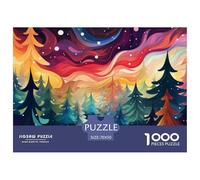 Puzzle 1000 Piezas Colourful Árbol de NavidadJuego Educativo Pasatiempo Creativo Colorful Patterns Regalo, Diversión Para Adultos Y Niños 70x50cm/1000pcs
