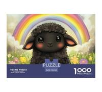 Puzzle 1000 Piezas Cordero de dibujos animadosJuego Educativo Entretenimento Multicolor Animales lindosJuego Familiar Regalo Para Adultos Y Niños 70x50cm/1000pcs