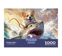 Puzzle 1000 Piezas CorgiJuego Educativo Pasatiempo Creativo Pet perroRegalo, Diversión Clásicos Para Adultos Y Niños A Partir De 12 Años Puzzle 70x50cm/1000pcs