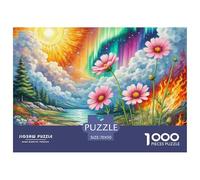 Puzzle 1000 Piezas CosmosBipinnatoJuego Educativo Pasatiempo Creativo Pintura de paisajesRegalo, Diversión Para Adultos Y Niños 70x50cm/1000pcs
