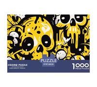 Puzzle 1000 Piezas cráneoJuego Educativo Entretenimento Multicolor GraffitiPainting Juego Familiar Regalo Clásicos Para Adultos Y Niños A Partir De 12 Años Puzzle 38x26cm/1000pcs