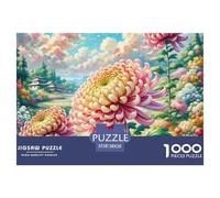 Puzzle 1000 Piezas CrisantemoJuego Educativo Entretenimento Multicolor Rural Scenery Juego Familiar Regalo Para Adultos Y Niños 38x26cm/1000pcs