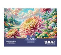 Puzzle 1000 Piezas CrisantemoJuego Educativo Entretenimento Multicolor Rural Scenery Regalo Creativo Para La Relajación Para Adultos Y Niños Mayores De 12 Años 70x50cm/1000pcs