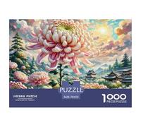 Puzzle 1000 Piezas CrisantemoJuego Educativo Pasatiempo Creativo Ancient Architecture Regalo Creativo Para La Relajación Para Adultos Y Niños Mayores De 12 Años 70x50cm/1000pcs