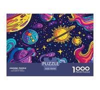 Puzzle 1000 Piezas Cuerpo CelestialJuego Educativo Entretenimento Multicolor Strange PlanetaJuego Familiar Regalo Para Adultos Y Niños Mayores De 12 Años 70x50cm/1000pcs