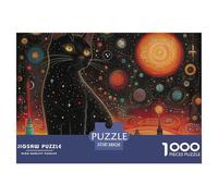 Puzzle 1000 Piezas Cute GatoJuego Educativo Pasatiempo Creativo Cats on Strange PlanetaRegalo Creativo Para La Relajación Clásicos Para Adultos Y Niños A Partir De 12 Años Puzzle 38x26cm/1000pcs