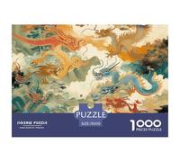 Puzzle 1000 Piezas Dragón, Desafío, Juguete Entretenimento Multicolor Nine Sons of El DragónJuego Familiar Regalo Juguete Colorido Para Niños De 8 A 12 Años 70x50cm/1000pcs