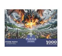 Puzzle 1000 Piezas El DragónJuego Educativo Entretenimento Multicolor Burning City Juego Familiar Regalo Clásicos Para Adultos Y Niños A Partir De 12 Años Puzzle 38x26cm/1000pcs